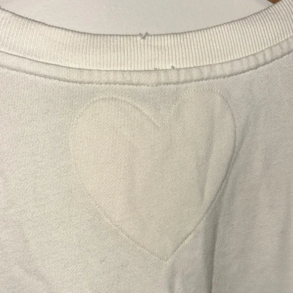 Free People Eleanor Sweatshirt Cream and White Layered Tunic Top Dress - Picture 6 of 6